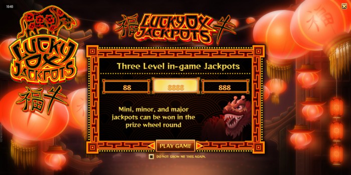 Lucky Ox Jackpots